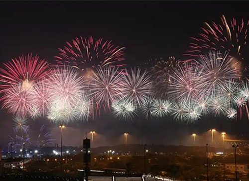 北安市焰火晚会